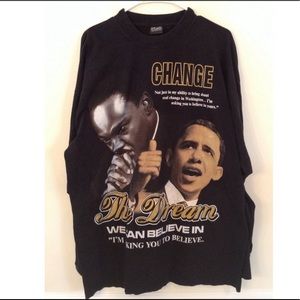 Martin Luther King/Obama long sleeve t shirt
